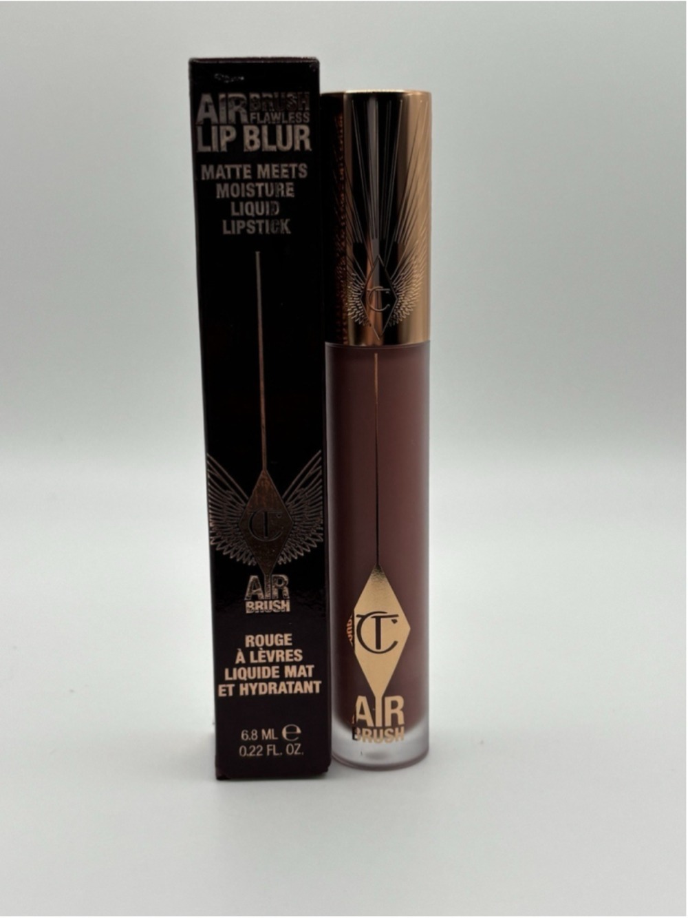 Charlotte Tilbury Airbrush Flawless Lip Blur Pillow Talk Medium Blur Full Size - Picture 3 of 5